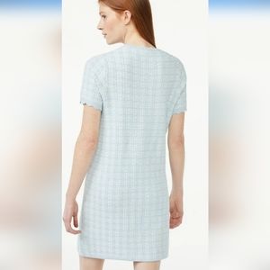 Beautiful White/Blue  Mini Sweater Dress